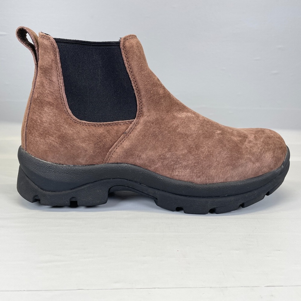 Duluth Trading Co. Chelsea Boots Mens Size 10 Wide Brown Suede Pull On Shoes